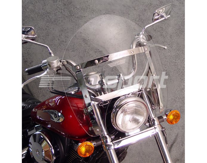 N21709 - National Cycle SWITCHBLADE SHORTY Polycarbonate Quick-Release Clear Screen - Q102 Mounting Kit Required.