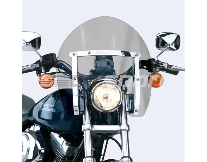 N21718 - National Cycle SWITCHBLADE SHORTY Polycarbonate Quick-Release Tinted Screen - Q141 Mounting Kit Required.  - Quick-Release Mechanism Comes W