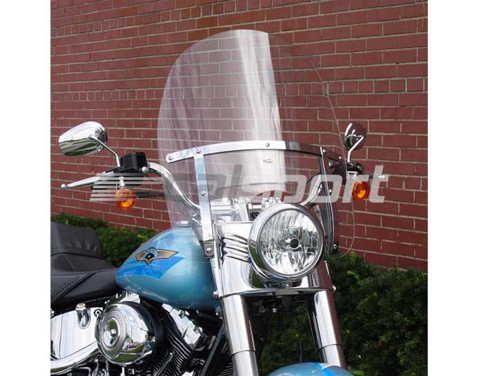 N2210 - National Cycle TOURING HEAVY DUTY Polycarbonate Clear Screen - CJH Mounting Kit Required - Window A - Round