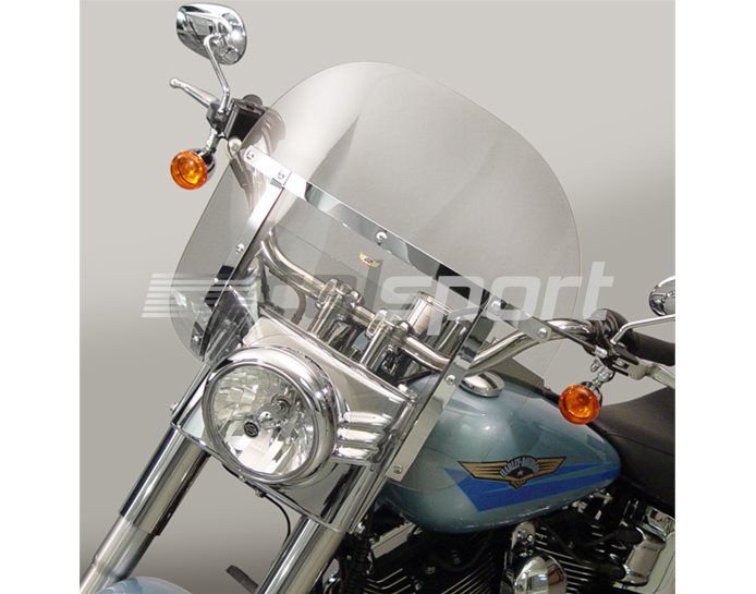 National Cycle CHOPPED HEAVY DUTY Polycarbonate Clear Screen - JH Mounting Kit Required - Window A - Round