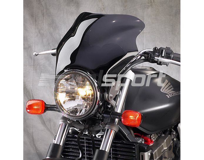 National Cycle F16 SPORT SHIELD Polycarbonate Dark Tint Screen - Naked Round Headlight Models - FMR Dark Tint