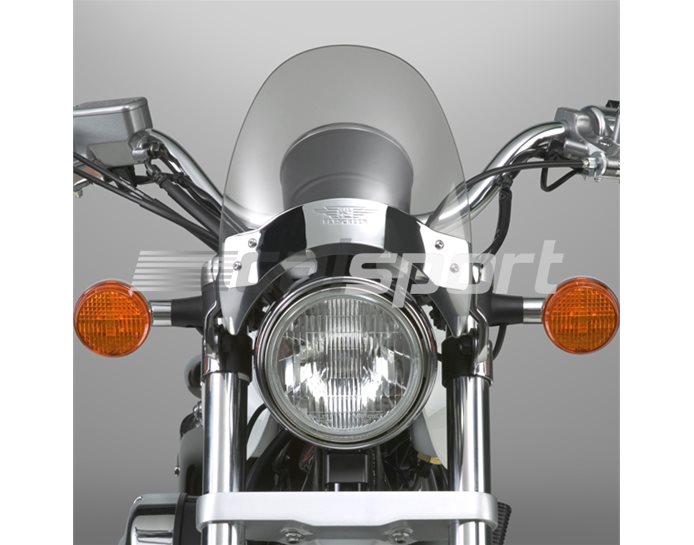N2532 - National Cycle FLYSCREEN - Light Tint - Adjustable Rake - Chrome Mount