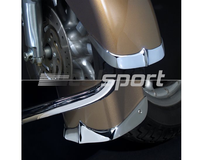 N7046 - National Cycle FRONT FENDER Two Piece Chrome Tip Kit