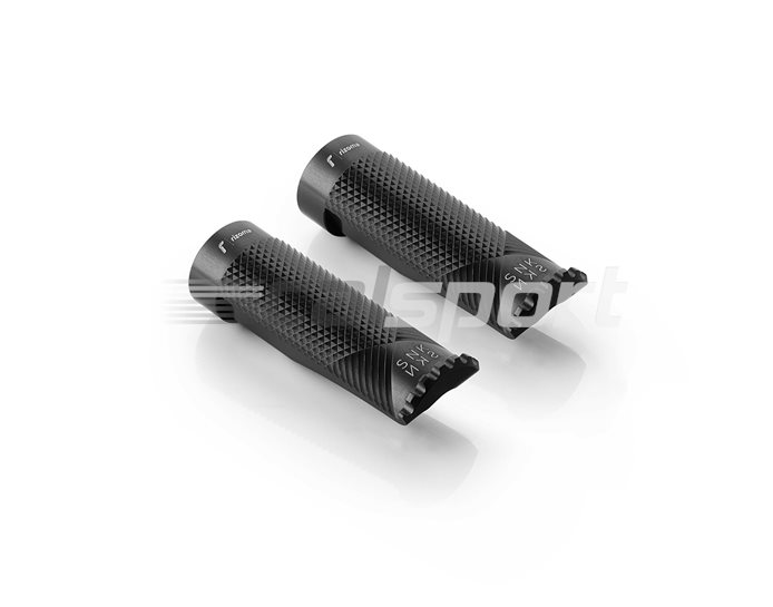 Rizoma Snake Footpeg, Black, for pillion - adapter PE676B required, other colours available