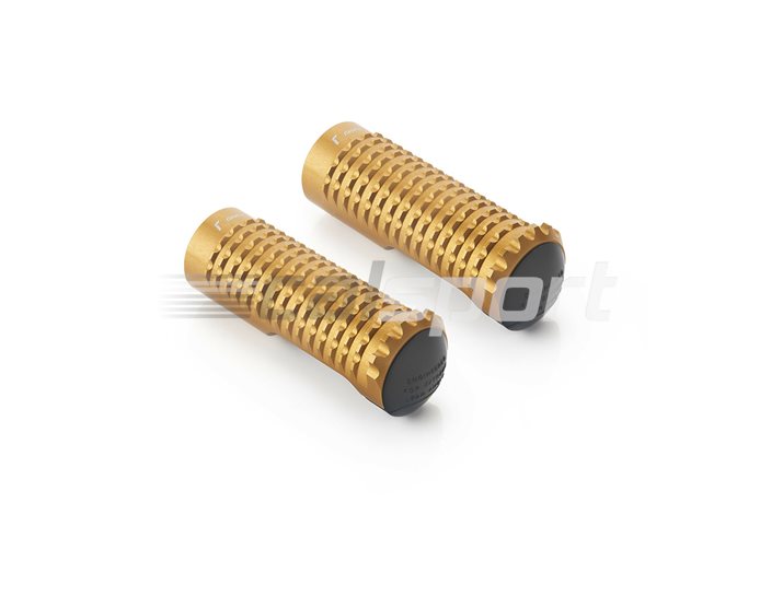 PE631G - Rizoma Extreme Footpeg, Gold, for rider/pillion - adapter PE650B/PE655Gold required, other colours available