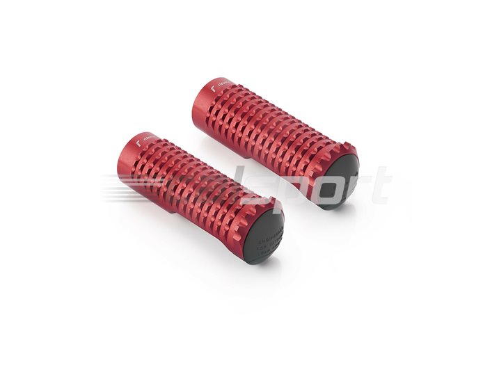 PE631R - Rizoma Extreme Footpeg, Red, for rider - adapter PE650B required, other colours available