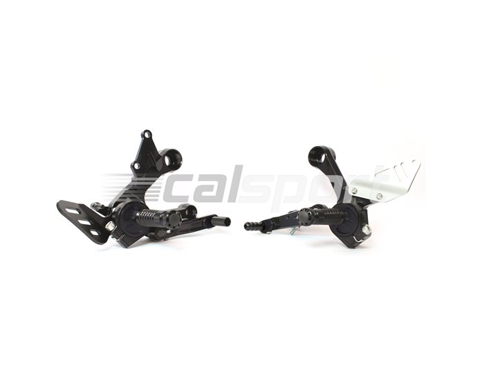 Gilles RCT10GT Adjustable Rearset Kit - Black - NOT Compatible With Centre Stand.