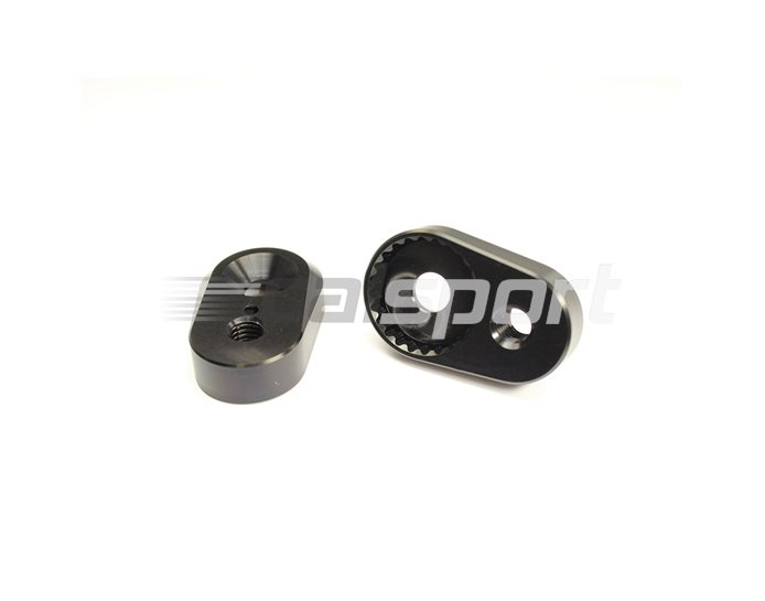 Gilles 20mm Adjustment Plates (for use with Gilles footpegs) - Black (Other Colours Available)