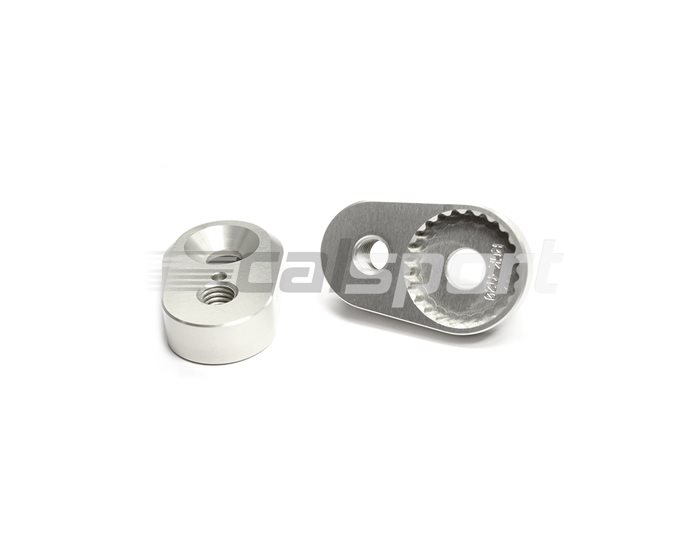 Gilles 20mm Adjustment Plates (for use with Gilles footpegs) - Silver (Other Colours Available)