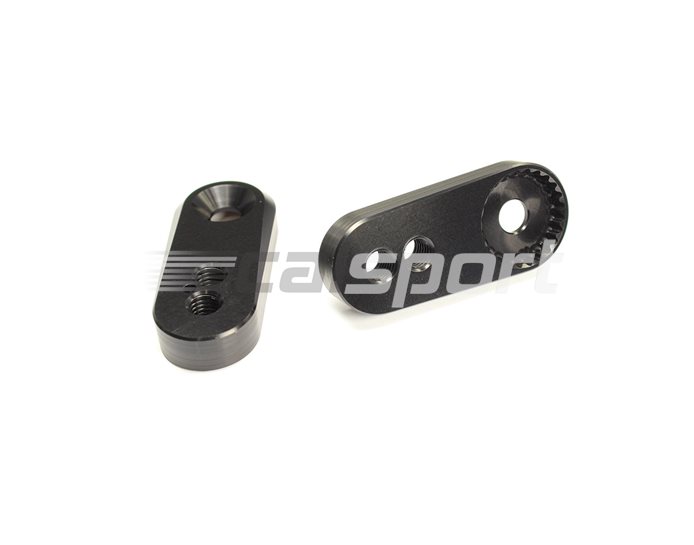 RGK-A-30-40-B - Gilles 30/40mm Adjustment Plates (for use with Gilles footpegs) - Black (Other Colours Available)