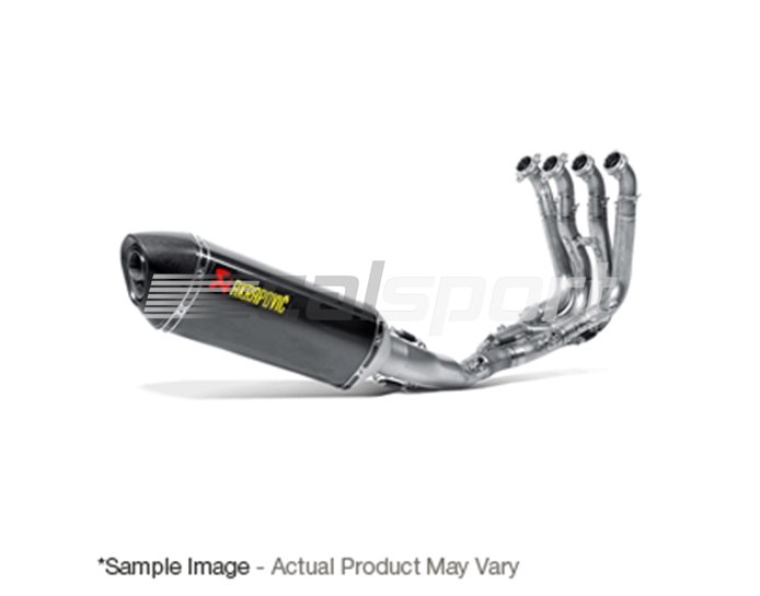 S-B10R2-RC-M - Akrapovic Carbon Silencer Complete Stainless 4-2-1 System - Hexagonal Silencer - Race