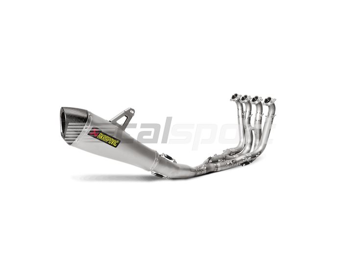 Akrapovic Titanium Silencer Complete Stainless 4-2-1 System - Conical - Race Optional Baffle Available