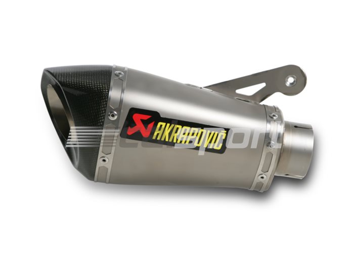Akrapovic Titanium Silencer Slip-On Kit (With Carbon Heat Shield) - Conical - Road Legal