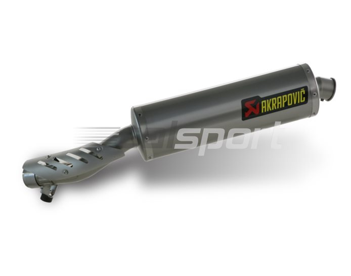 S-B12SO2-HLTT - Akrapovic Titanium Silencer Slip-On Kit  - Road Legal Removable Baffle