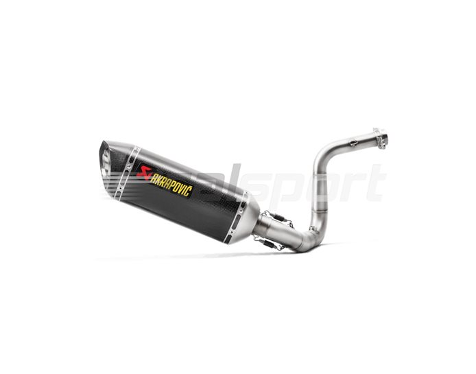 Akrapovic Carbon Silencer Stainless 1-1 System - Race Removable Baffle
