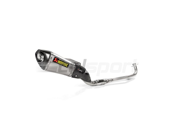 Akrapovic Complete Stainless Race System - With Titanium Silencer, Inc Carbon Heat Shield