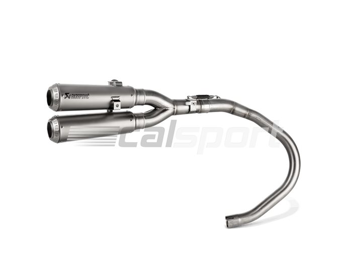 Akrapovic Twin Conical Stainless Exhaust Slip-On Kit - Race