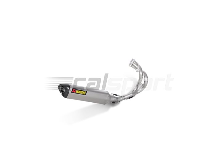 Akrapovic Titanium Silencer Complete Stainless 2-1 System - Road Legal Removable Baffle