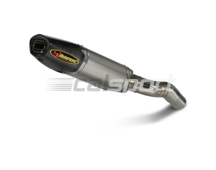 Akrapovic Titanium Silencer Slip-On Kit  (With Carbon Outlet Cap) - Road Legal Removable Baffle