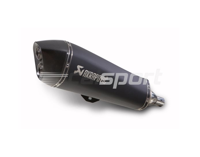 S-PI4SO3-HRSSBL - Akrapovic SP Titanium Slip-On Kit - Satin Black Silencer - Road Legal Removable Baffle