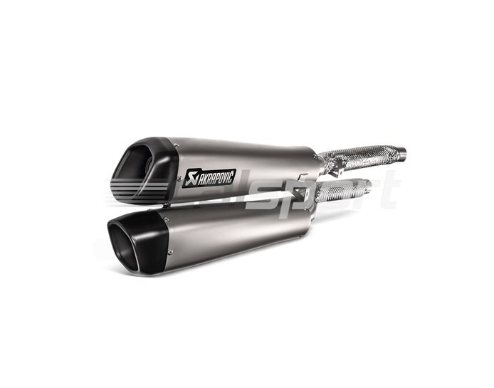 S-T12SO3-HCQT - Akrapovic Titanium Twin Silencer Slip-On Kit - Road Legal