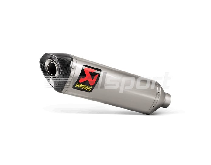 Akrapovic Titanium TRACK-DAY Silencer (Requires Link Pipe & Fitting Kit) - Race - Two Removable Baffles