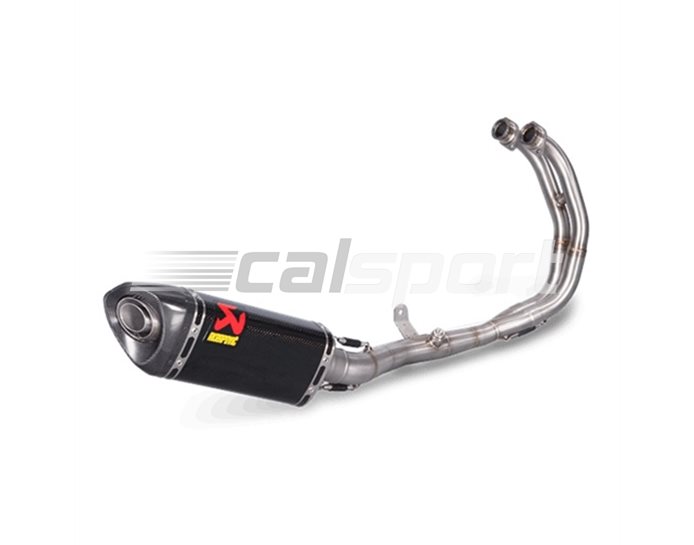 Akrapovic Carbon Silencer Complete Stainless Race System - Hexagonal - Race Removable Baffle