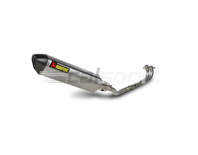 Akrapovic Titanium Silencer Complete 2-2-1 Conical System - Road Legal Removable Baffle