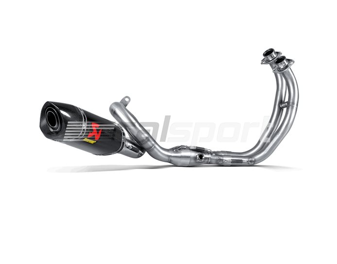 S-Y7R2-AFC - Akrapovic Carbon Silencer Complete 2-1 Race System - Hexagonal - Race Removable Baffle
