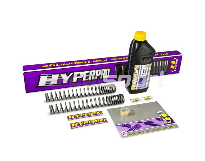 Hyperpro Fork Spring Kit - (Recommended Kit - Raises height by 20mm & eliminates excess sag)