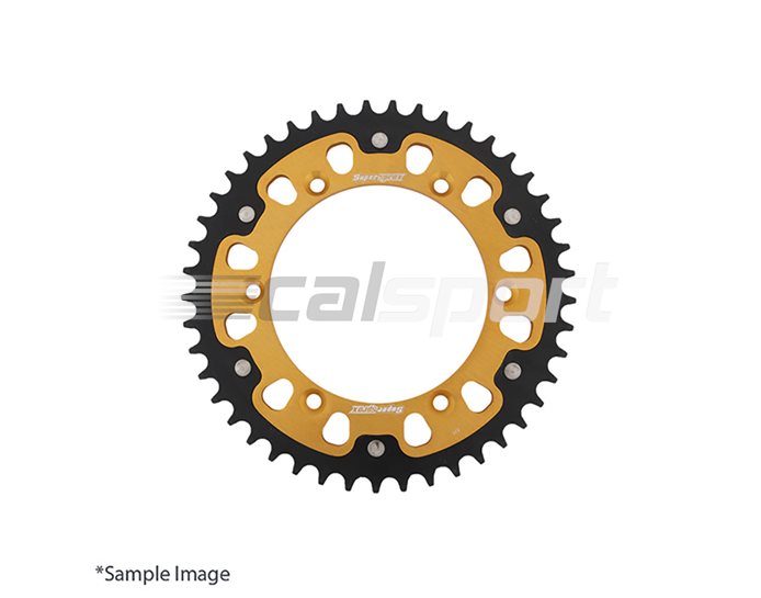 Supersprox Stealth Sprocket, Anodised Alloy, Gold Centre, 44 teeth  -  Trail Models Only
