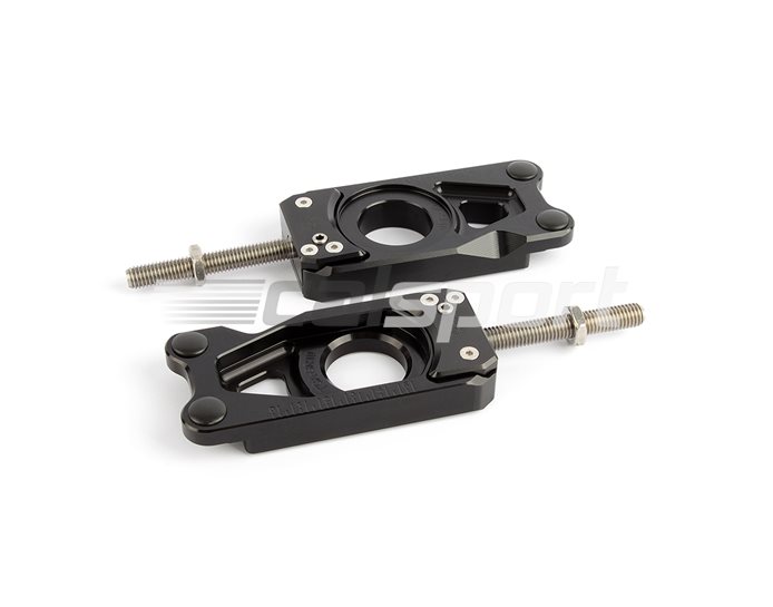 TCA-K46-B - Gilles TCA Chain Adjusters - Black - (Not compatible with M1000RR model)